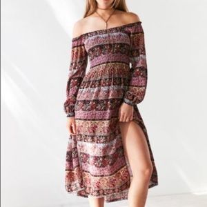 Urban outfitters off the shoulder dress